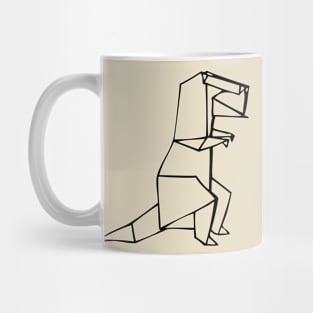 Origami T-rex Mug